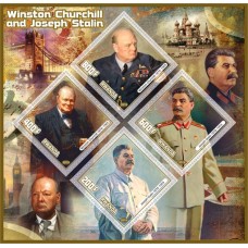 Великие люди Уинстон Черчилль и Иосиф Сталин